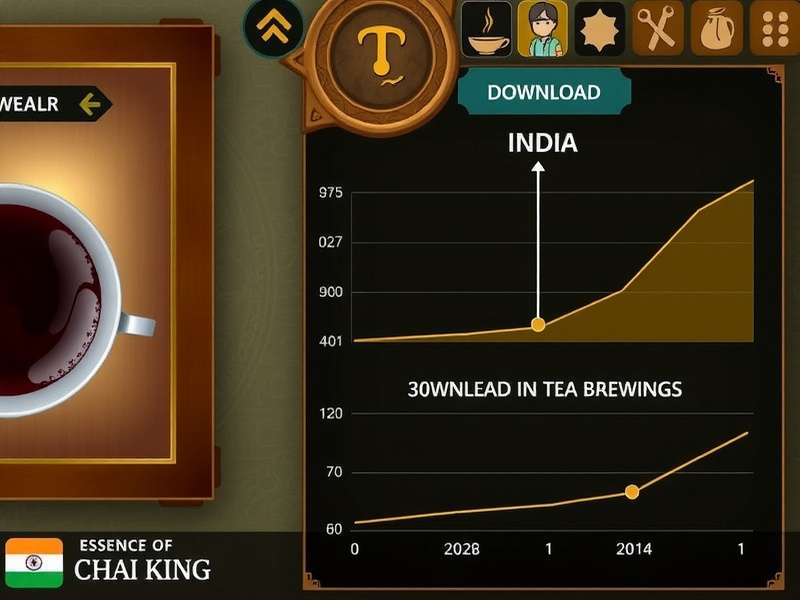 Chart showing Essence Of Chai King download growth in India